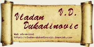 Vladan Dukadinović vizit kartica